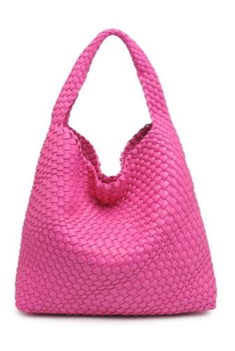 Ellery Woven Tote PINK