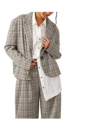 Cali Plaid Blazer DUST COMBO
