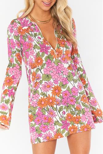 Charlie Collar Dress Carnaby Floral Knit