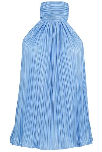 Esme Tie-Neck Halter Top PARADISE BLUE