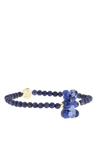 Semi-Precious Stone Stretch Bracelet LAPIS BLUE