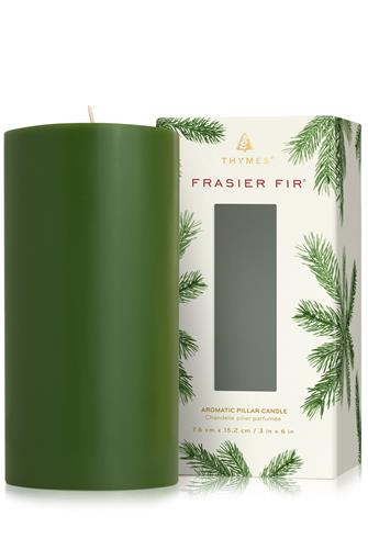 FF Pillar Candle, 3x6 Frasier Fir