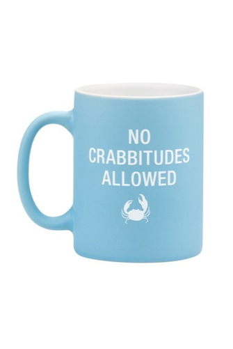 No Crabbitudes Mug LT BLUE