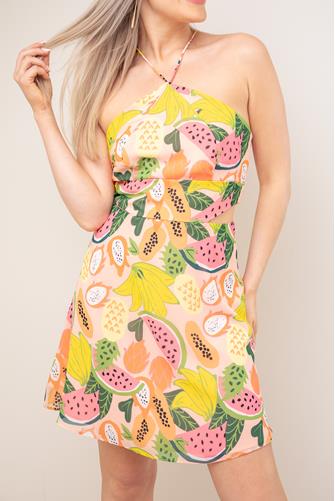 Dua Fruit Print Mini Dress FRUIT PRINT