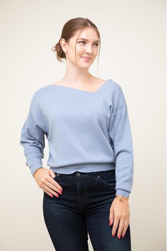 Favorite Daughter Off Shoulder Sweater BLUE
