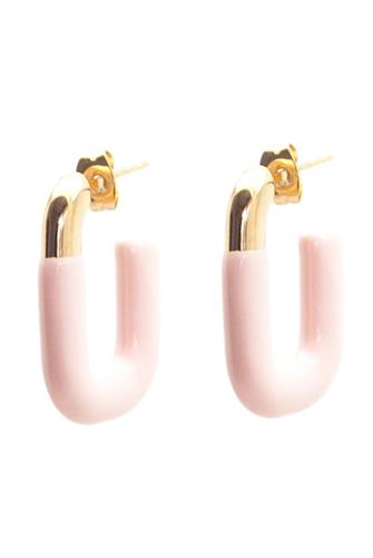 Ella Stud Dangle Earrings pink