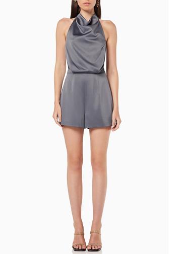 Arianna Playsuit CHARCOAL