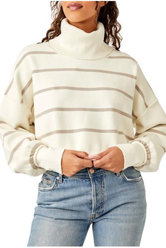 Paulie Stripe Sweater SMOKED PEARL