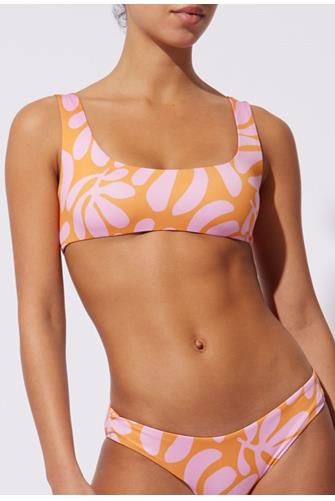 Leaf Print Scoop Bralette LEAF PRINT
