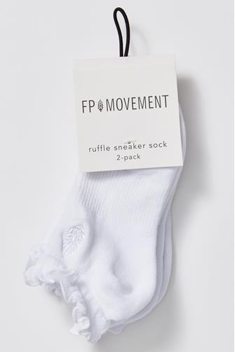 Movement Ruffle Sneaker Sock 1100 WHITE