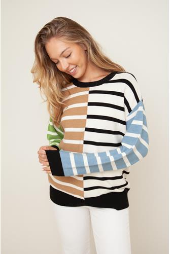 Striped Combo Sweater MULTI