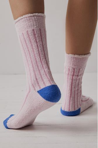 Plush Inside Out Crew Sock BUBBLEGUM