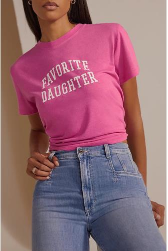 Favorite Daughter Collegiate Tee DEEP ROSE