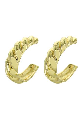 Twisted Gold Hoop GOLD