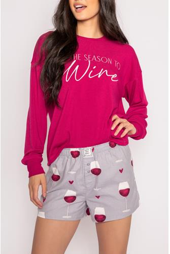 Rise And Wine Boxer GREY