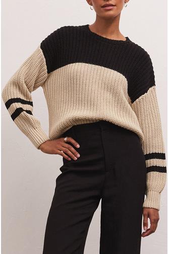 Lyndon Color Block Sweater OAT