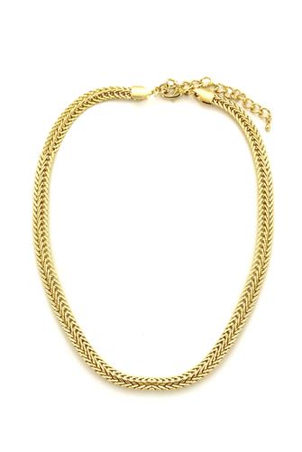 16 In Necklace Gold Knited Chain GOLD
