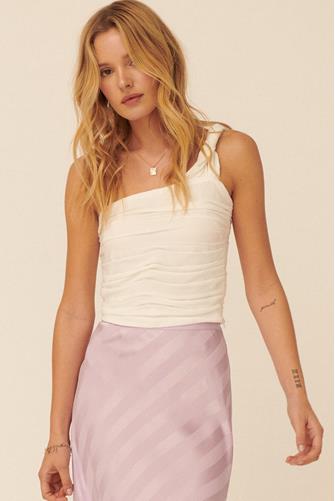 One Shoulder Top CREAM