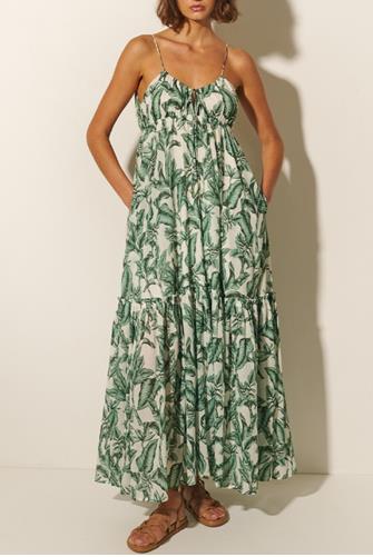 Tropico Maxi Dress GREEN PALM