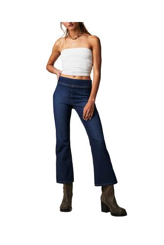 In My Feelings Cropped Boot LILIBET BLUE