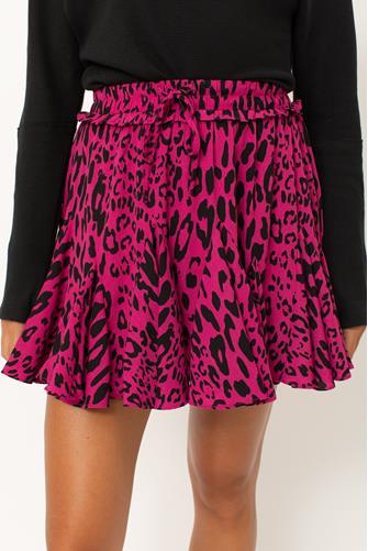 Presley Fuchsia Cat Mini Skirt PINK MULTI -