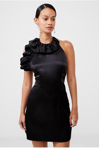 Adora Satin Dress BLACKOUT