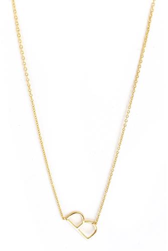 B Initial Necklace GOLD