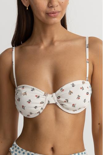 Harlow Floral Underwire Top NATURAL