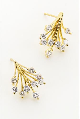 0.95 Earring Gold Post Fig GOLD