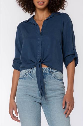 Solange Button Down FRENCH NAVY