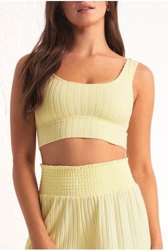 Zoe Rib Tank Bra PINACOLADA