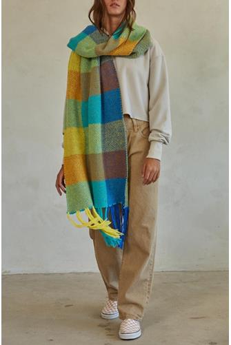 Perfectly Gingham Scarf YELLOW MULTI