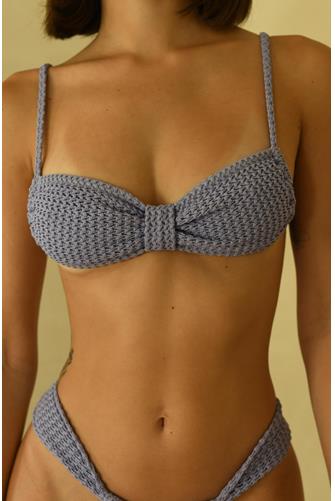 Lilac Crochet Devin Bikini Top LILAC CROCHET