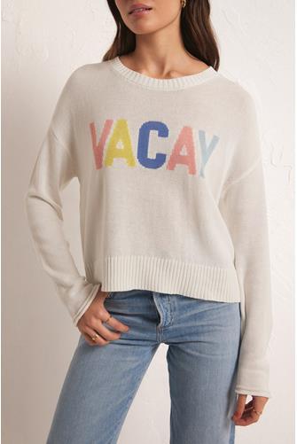Sienna Vacay Sweater WHITE