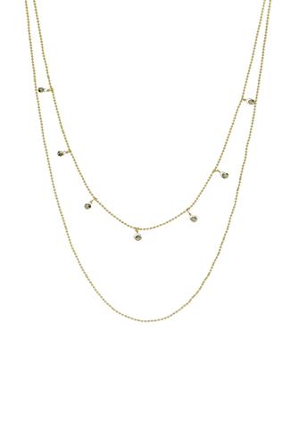21 Necklace 2 Layer Gold Chain GOLD