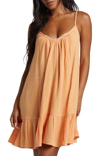 Beach Vibes Cover-Up Dress TANGY PEACH