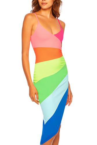 Colorblock String Dress RAINBOW