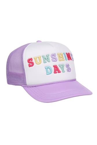 Sunshine Days Trucker Hat PURPLE