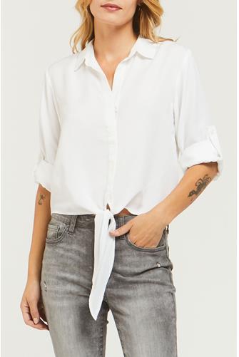 Solange Tie Shirt WHITE