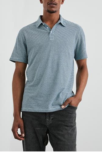 Napoli Ss Stripe Polo CERULEAN STRIPE