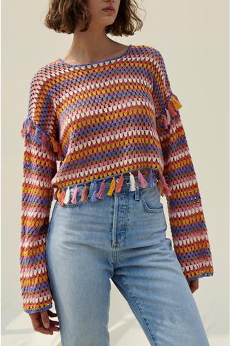 Demna Crochet Sweater MULTI