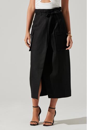 Nara Midi Skirt Black