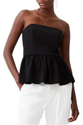 Harry Suiting Ruffle Top BLACK