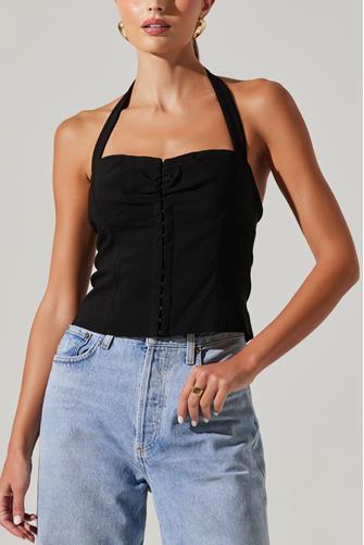 Costa Halter Top BLACK