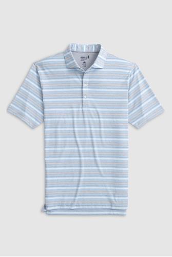 Coope Performance Stripe Polo SEAL