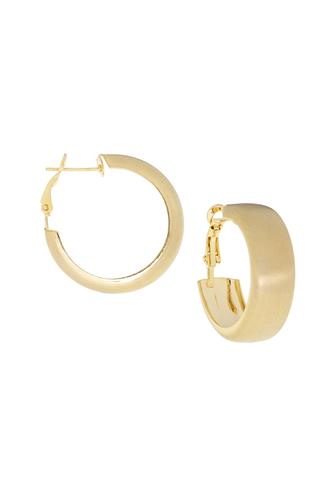 Satin Finish Wide Hoop - Gold GOLD