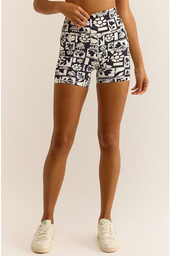 Daily Checker Bike Short SANDSTONE