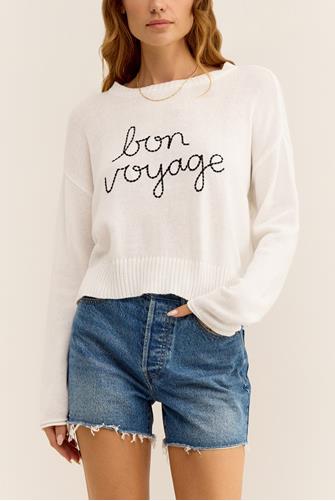 Sienna Bon Voyage Sweater WHITE