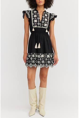 Loretta Mini Dress BLACK NATURAL