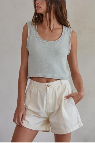 Kacey Sweater Tank PISTACHIO